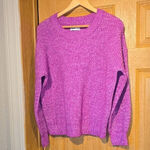 Sonoma Women's Crewneck Sweater in Bright Pink